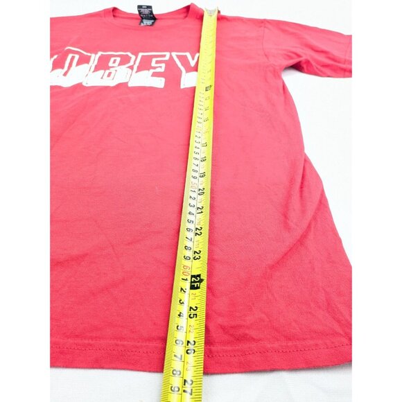 Obey Worldwide Men’s Size Medium Red Graphic Cotton T-shirt - Picture 7 of 9